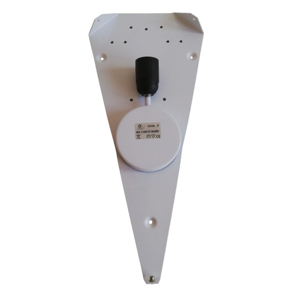 Leucos vivia/p/b e27 satin white glass max 1x150w